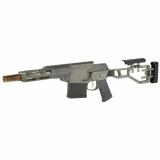 The Fix, Bolt Action, Short Barrel Rifle, 8.6 Blackout, 8" Threaded Barrel, M18-1.5, Clear Anodized Finish, Black, Folding and Adjustable Stock, Two Stage Trigger, Free FLoat Q-Sert Handguard, Right Hand, 10 Rounds, 1 Magazine, Product Finishes, Shade Va