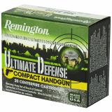 Ultimate Defense Compact Handgun .380 ACP 102 Grain Brass Jacketed Hollow Point