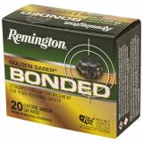Golden Saber, 9MM Luger, 147 Grain, Brass Jacketed Hollow Point Bonded, 20 Round Box 29343