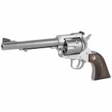 Blackhawk, Convertible, Revolver, Single Action, 357 Magnum, 9MM, 6.5", Stainless Frame, Stainless Steel Finish, Wood Grips, 6Rd, Adjustable Rear Sight & Ramp Front Sight 00320