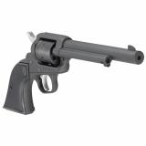Wrangler, Single Action Only, Revolver, 22LR, 6.5"Barrel, Aluminum Alloy, Cerakote Finish, Black, Checkered Synthetic Grips, Integral Notch Rear Sight/Blade Front Sight, Transfer Bar Safety, 6 Rounds 2042 NOT AVAILABLE FOR TRANSFER IN MN