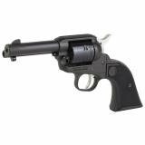 Wrangler, Single Action Only, Revolver, 22LR, 3.75" Barrel, Aluminum Alloy Frame, Cerakote Finish, Black, Black Synthetic Grips, Integral Notch Rear Sight/Blade Front Sight, Transfer Bar Safety, 6 Rounds 2052, NOT FOR SALE IN MN