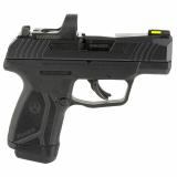 MAX-9, Striker Fired, Semi-automatic, Polymer Frame Pistol, Sub-Compact, 9MM, 3.20" Barrel, Black Oxide Finish, Front TFO Night Sight, Optics Ready, Thumb Safety, 12 Rounds, 2 Magazines, (1)-12 Rounds and (1)-10 Rounds, Includes Ruger ReadyDot Micro Refl