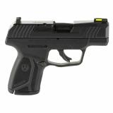 MAX-9, Striker Fired, Semi-automatic, Polymer Frame Pistol, Sub-Compact, 9mm, 3.2" Barrel, Loaded Chamber Indicator, Black Oxide Finish, Front TFO Night Sight, Optics Ready, Thumb Safety, Magazine Disconnect, 10 Rounds, 2 Magazine, California Compliant 0