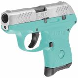 TALO LCP, Semi-automatic, Compact, 380 ACP, 2.75" Barrel, Polymer Frame, Turqouise Frame with Nickel Coated Slide, 6Rd 03745