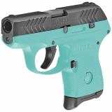 TALO LCP, Semi-automatic, Compact, 380 ACP, 2.75" Barrel, Polymer Frame, Turqouise Frame with Black Oxide Coated Slide, 6Rd 03746