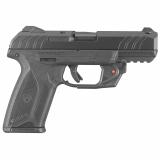 Security-9, Centerfire Pistol, 9MM, 4" Barrel, Glass Filled Nylon Frame, Blue Finish, 2-15Rd Magazines, Viridian Laser, 3 Dot Drift Adjustable Sights 03816