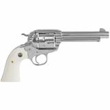 Model KNVRB-35 New Vaquero Bisley .357 Magnum 5.5 Inch Barrel High Gloss Stainless Steel Finish Fixed Sight 6 Round