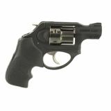 LCRx, Double Action Revolver, 22WMR, 1.87" Barrel, Stainless Frame, Black Finish, Hogue Tamer Monogrip, 6Rd, Fixed Sights 05439