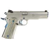 SR1911, TALO Edition, 1911, Semi-automatic, Metal Frame Pistol, Full Size, 45 ACP, 5" Barrel, Stainless Steel Finish, Silver with PVD Finished, Cobalt Blue Parts, Novak White Dot Sights, Manual Safety, 2 Magazines, (1)-8 Round and (1)-7 Round 06799