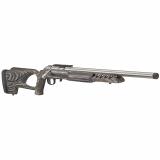 American Rimfire Target| Bolt-Action Rifle, 22 LR, 18" Threaded Barrel, 1/2x28 Thread Pitch, Satin Stainless Steel Finish, Black Laminated Thumbhole Stock, Factory-Installed One-Piece Scope Base, 10Rd 8366