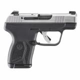 LCP MAX, 75th Anniversary, Double Action Only, Semi-automatic, Polymer Frame Pistol, Compact, 380ACP, 2.8" Barrel, Black Oxide Finish, Black Frame/Silver Slide, Tritium Front Sight with White Outline and Drift Adjustable Rear Sight, Integrated Trigger Sa