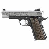 SR1911, Presscot AZ Edition, Semi-automatic, MetalFrame Pistol, 45 ACP, 4.25" Barrel, Aluminum Frame, Anodized Frame and Low-Glare Stainless Slide, Black Frame with Engraved Silver Slide, Brown/Black G10 Grips, Drift Adjustable Novak 3 Dot Sights, 7 Roun