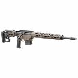 Precision Rifle, Bolt Action Rifle, 308 Winchester, 20" Heavy Contour Barrel, Threaded 5/8X24, Ruger Hybrid Muzzle Brake, Cerakote Finish, Black and Bronze, Magpul MOE-K2-XL Grip, Adjustable Trigger, M-LOK Handguard, Folding Adjustable Stock, 10 Rounds,