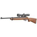 10/22 Carbine| Semi-automatic Rifle, 22LR, 18.5" Barrel, Satin Black Finish, Hardwood Stock, Viridian EON 3-9x40 Scope and Ruger Case, 10Rd Rotary Magazine 31159