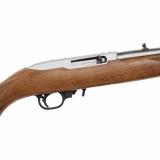 10/22 Sporter, 75th Anniversary, Semi-Automatic Rifle, 22 LR, 18.5" Barrel, Clear Satin Finish, Alloy Steel, American Walnut Stock, Adjustable Rear & Gold Bead Front Sight, 10 Rounds, 1 Magazine 31275
