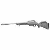 American Generataion II, Bolt Action Rifle, 450 Bushmaster, 20" Barrel, 1:16 Twist, Threaded 11/16x24, Muzzle Brake, Cerakote Finish, Gunmetal, Gray Splatter Synthetic Stock, Manual Safety, Picatinny Rail, 3 Rounds, 1 Magazine 46905