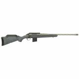 American Generation II, Bolt Action Rifle, 22 ARC, 20" Spiral Fluted Barrel, 1:7 Twist, Threaded 1/2"-28, Muzzle Brake, Cerakote Finish, Gunmetal, Gray Splatter Synthetic Stock, Manual Safety, Picatinny Rail, 10 Rounds, 1 Magazine 46918