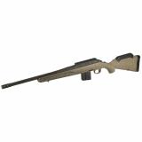 American Rifle Ranch, Generation II, Bolt Action Rifle, 22 ARC, 16.1" Spiral Fluted Barrel, 1:7 Twist, Threaded 1/2"-28, Muzzle Brake, Cerakote Finish, Cobalt, Flat Dark Earth Splatter Synthetic Stock, Manual Safety, Picatinny Rail, 10 Rounds, 1 Magazine