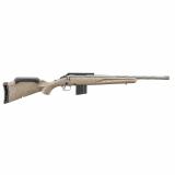 American Rifle Ranch, Generation II, Bolt Action Rifle, 6.5 Grendel, 16.1" Spiral Fluted Barrel, 1:8 Twist, Threaded 5/8"-24, Muzzle Brake, Cerakote Finish, Cobalt, Flat Dark Earth Splatter Synthetic Stock, Manual Safety, Picatinny Rail, 10 Rounds, 1 Mag