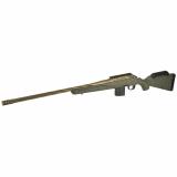American Generation II, Predator, Bolt Action Rifle, 6MM ARC, 22" Spiral Fluted Barrel, 1:7.7 Twist, Threaded 5/8"-24, Muzzle Brake, Cerakote Finish, Burnt Bronze, Green Splatter Synthetic Stock, Manual Safety, Picatinny Rail, 10 Rounds, 1 Magazine 46941