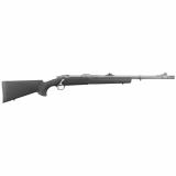 Hawkeye Alaskan, Bolt-Action Rifle, 375 Ruger, 20" Cold Hammer Forged Barrel, Hawkeye Matte Black Finish, Stainless Steel, Hogue OverMolded Stock, Adjustable Rear & Bead Front Sight, 3Rd, Includes Scope Rings, Muzzle Brake 57100