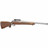 Hawkeye Hunter, Bolt Action Rifle, 308 Winchester, 20" Free Float Cold Hammer Forged Barrel, 5/8X24 Threads, Satin Stainless Finish, Walnut Stock, Right Hand, LC6 Trigger Installed, 4Rd, Weighs 7lbs 57107