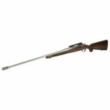 Hawkeye Hunter, Bolt Action Rifle, 7MM PRC, 24" Free Floated Cold Hammer Forged Barrel, 5/8X24 Threads, Radial Port Muzzle Break, Satin Stainless Finish, Walnut Stock, LC6 Trigger, Picatinny Rail, 3 Rounds 57144