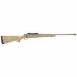 Hawkeye, FTW Hunter, Bolt Action Rifle, 375 Ruger, 22" Cold Hammer Forged Barrel, Threaded 11/16x24, Ruger Muzzle Brake System, Matte Stainless Finish, Silver, LC6 Trigger, 20 MOA Picatinny Rail, Pro Series HS Precision Tan/Black Synthetic Speckled Stock
