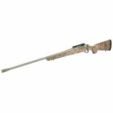 Hawkeye, FTW Hunter, Bolt Action Rifle, 6.5 Creedmoor, 24" Cold Hammer Forged Barrel, Threaded 5/8x24, Ruger Muzzle Brake System, Matte Stainless Finish, Silver, LC6 Trigger, 20 MOA Picatinny Rail, Pro Series HS Precision Tan/Black Synthetic Speckled Sto