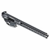 AX556, Billet Upper/Lower Set, Semi-Automatic, 556 NATO/223 Remington, Ambidextrous, Cerakote Finish, Gray, Includes Radian Talon Ambidextrous Safety, Hammer Pin, 17" MLOK Handguard R0396