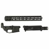 Upper/Handguard Set, Cerakote Finish, Black, Fits AR-15, Includes 15.5" MLOK Handguard, Radian Raptor-SD Charging Handle R0193