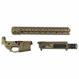 Upper/Handguard Set, Cerakote Finish, Brown, Fits AR-15, Includes 15.5" MLOK Handguard, Radian Raptor-SD Charging Handle R0619