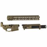 Upper/Handguard Set, Cerakote Finish, Brown, Fits AR-15, Includes 14" MLOK Handguard, Radian Raptor-SD Charging Handle R0626