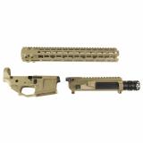 Upper/Handguard Set, Cerakote Finish, Flat Dark Earth, Fits AR-15, Includes 14" MLOK Handguard, Radian Raptor-SD Charging Handle R0627