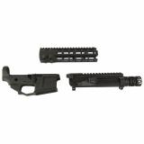AX556, Billet Upper/Lower Set, Semi-Automatic, 556 NATO/223 Remington, Ambidextrous, Cerakote Finish, Black, Includes Radian Talon Ambidextrous Safety, Hammer Pin, 8.5" MLOK Handguard R0435