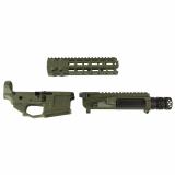 AX556, Billet Upper/Lower Set, Semi-Automatic, 556 NATO/223 Remington, Ambidextrous, Cerakote Finish, Olive Drab Green, Includes Radian Talon Ambidextrous Safety, Hammer Pin, 8.5" MLOK Handguard R0439