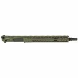 Complete Upper, 223 Wylde, 14.5" Barrel, 1:8 Twist, SilencerCo ASR Flash Hider, Mid Length Gas, 14" MLOK Handguard, Radian Raptor-SD Charging Handle, Radian Enhanced Bolt Carrier Group, Cerakote Finish, Olive Drab Green, Fits AR-15 R0467