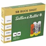 Shotshell, 12 Gauge, 2.75", 00 Buck, 12 Pellets SB12BSE