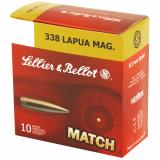 .338 Lapua Magnum 250 Grain Hollow Point Boattail 10 Per Box
