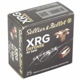 XRG, 40 S&W, 130 Grain, Jacketed Hollow Point, 25 Round Box SB40XA