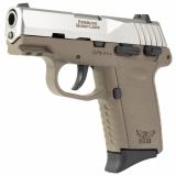 CPX-1 Gen 3, Double Action Only, Semi-automatic, Polymer Frame Pistol, Compact, 9MM, 3.1" Barrel, Matte Finish, Natural Stainless Slide, Dark Earth Frame, Ambidextrous Safety, 3 Dot Sights, 10 Rounds, 2 Magazine CPX-1TTDEG3