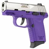 CPX-1 Gen 3, Double Action Only, Semi-automatic, Polymer Frame Pistol, Compact, 9MM, 3.1" Barrel, Matte Finish, Natural Stainless Slide, Purple Frame, Ambidextrous Safety, 3 Dot Sights, 10 Rounds, 2 Magazine CPX-1TTPUG3