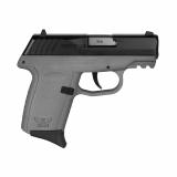 CPX-2 Gen 3, Double Action Only, Semi-automatic, Polymer Frame Pistol, Compact, 9MM, 3.1" Barrel, Matte Finish, Black Slide, Stealth Gray Frame, Ambidextrous Safety, 3 Dot Sights, 10 Rounds, 2 Magazine CPX-2CBSGG3