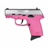 CPX-2 Gen 3, Double Action Only, Semi-automatic, Polymer Frame Pistol, Compact, 9MM, 3.1" Barrel, Matte Finish, Natural Stainless Slide, Pink Frame, Ambidextrous Safety, 3 Dot Sights, 10 Rounds, 2 Magazine CPX-2TTPKG3