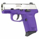 CPX-2 Gen 3, Double Action Only, Semi-automatic, Polymer Frame Pistol, Compact, 9MM, 3.1" Barrel, Matte Finish, Natural Stainless Slide, Purple Frame, Ambidextrous Safety, 3 Dot Sights, 10 Rounds, 2 Magazine CPX-2TTPUG3