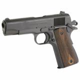1911A1, Tank Commander, Single Action Only, Semi-automatic, Metal Frame Pistol, Commander, 45 ACP, 4.25" Barrel, Carbon Steel Frame, Cerakote Finish, Black, Checkered Wood Grips, Novak Style 3-Dot Sights, 7 Rounds, 2 Magazines 10100114