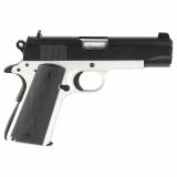 1911 Aviator, Single Action Only, Semi-automatic, Metal Frame Pistol, Commander, 45ACP, 4.25" Barrel, Aluminum Frame, Cerakote Finish, Black Slide, Rubber Overmolded Grips, Fixed Sights, 7 Rounds, 2 Magazines 10100128