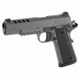 1911, Night Stalker, Single Action Only, Semi-automatic, Metal Frame Pistol, Full Size, 45 ACP, 5" Barrel, Carbon Steel Frame, Cerakote Finish, Gray, Aluminum Grips, Front Night Sight, 8 Rounds, 2 Magazines 10100512