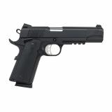 1911 Duty, B45R, Single Action Only, Semi-automatic, Metal Frame Pistol, Full Size, 45 ACP, 5" Barrel, Carbon Steel Frame, Cerakote Finish, Black, Rubber Grips, Novak Style 3-Dot Sights, Accessory Rail, 8 Rounds, 2 Magazines 10100529